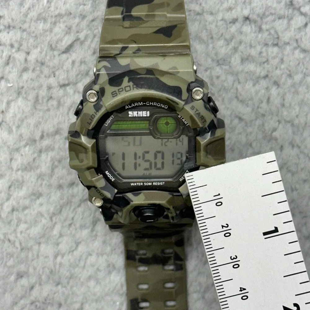 SKMEI 1197 Tactical Style Digital Camouflage Sport Watch 5 ATM Water Resistant